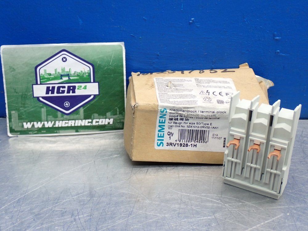 SIEMENS 3RV1928-1H TERMINAL BLOCK TYPE E  04200590582
