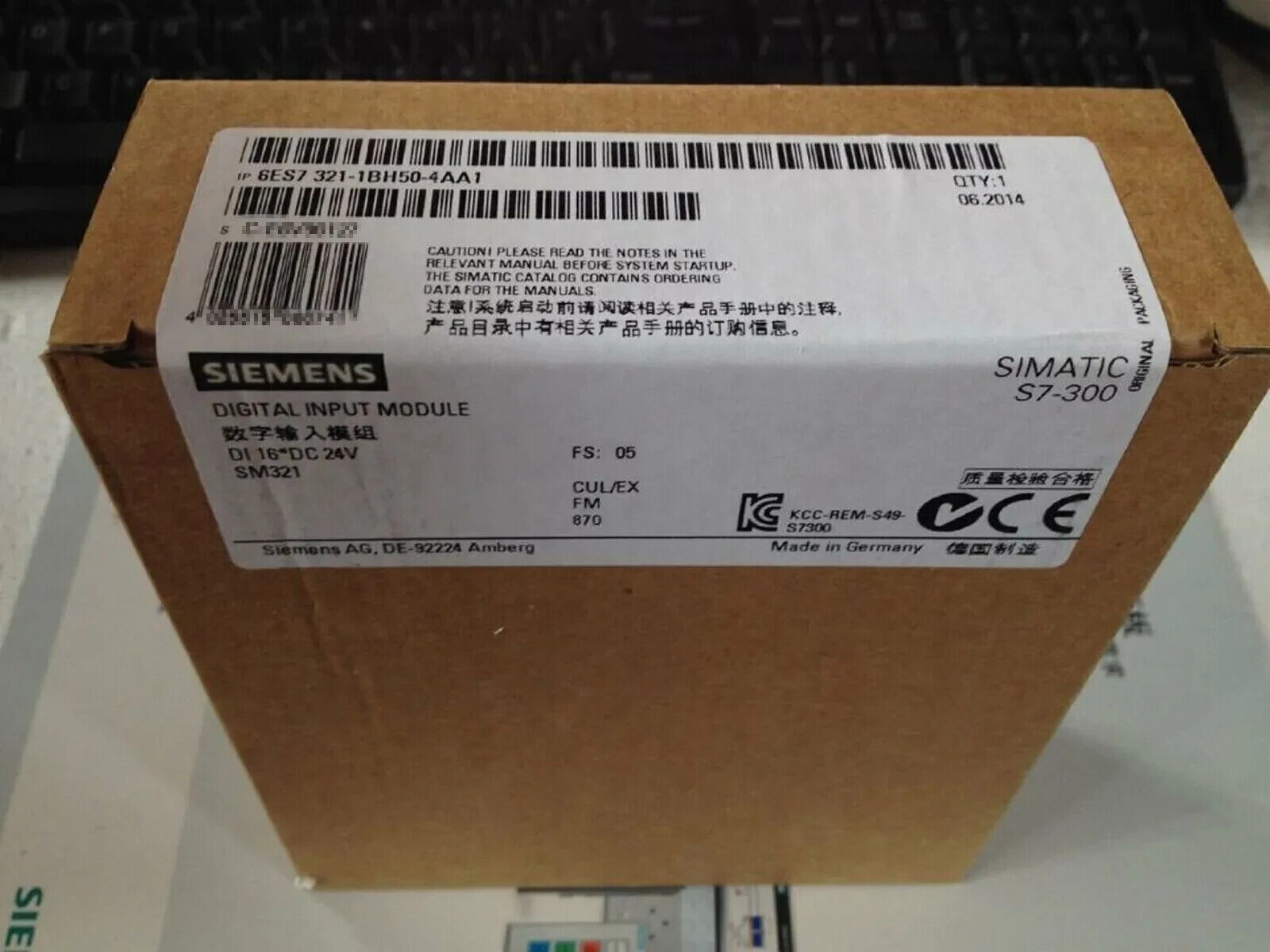 1PC New Sealed SIEMENS 6ES7 321-1BH50-4AA1 6ES7321-1BH50-4AA1 w/ 1 YEAR WARRANTY