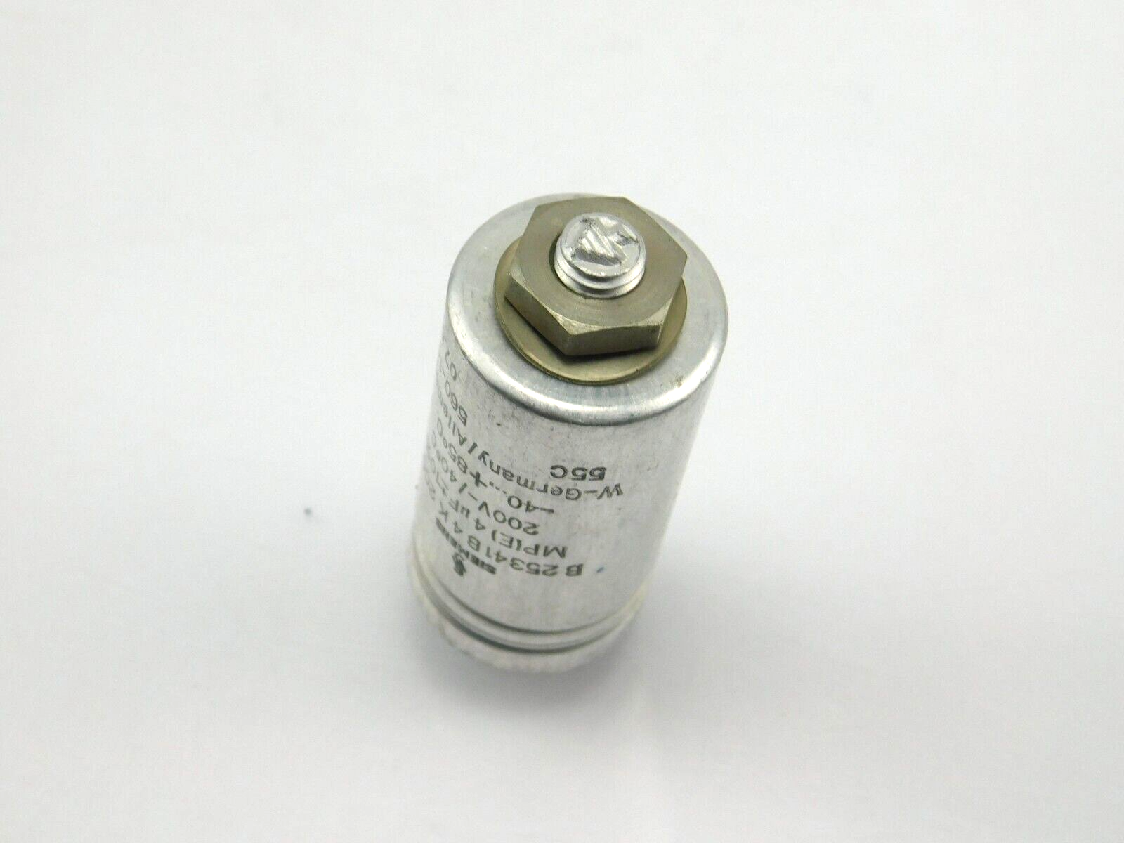 Siemens B25341B4K 200 Mp (E) 4µF 10% 200V 104°F
