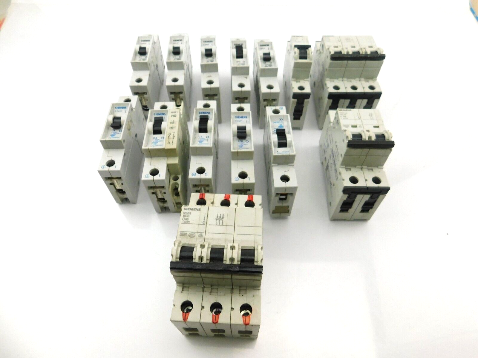 Siemens 5sj63 MCB C63 5SX21 C1 5SY45 MCB C10 Together