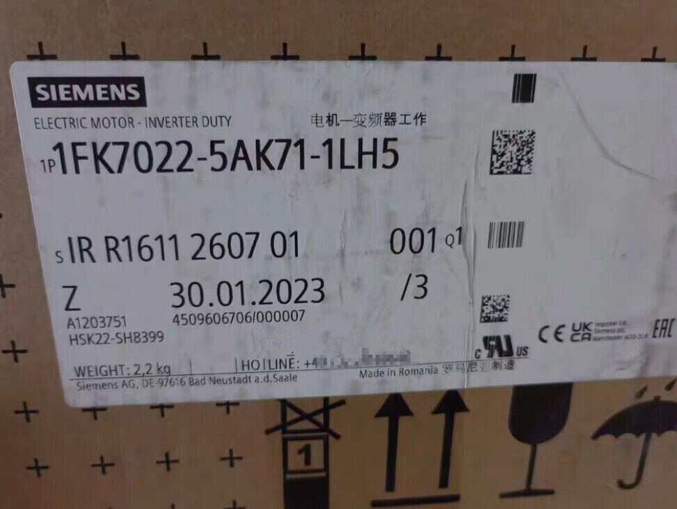 New SIEMENS 1FK7022-5AK71-1LH5 SIM0TICS S Synchr0n0us M0t0r 1FK7022-5AK71-1LH5