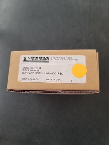 Cerberus Pyrotronics HN-S HORN, 500-694281, 21-30VDC, RED, Surface Horn