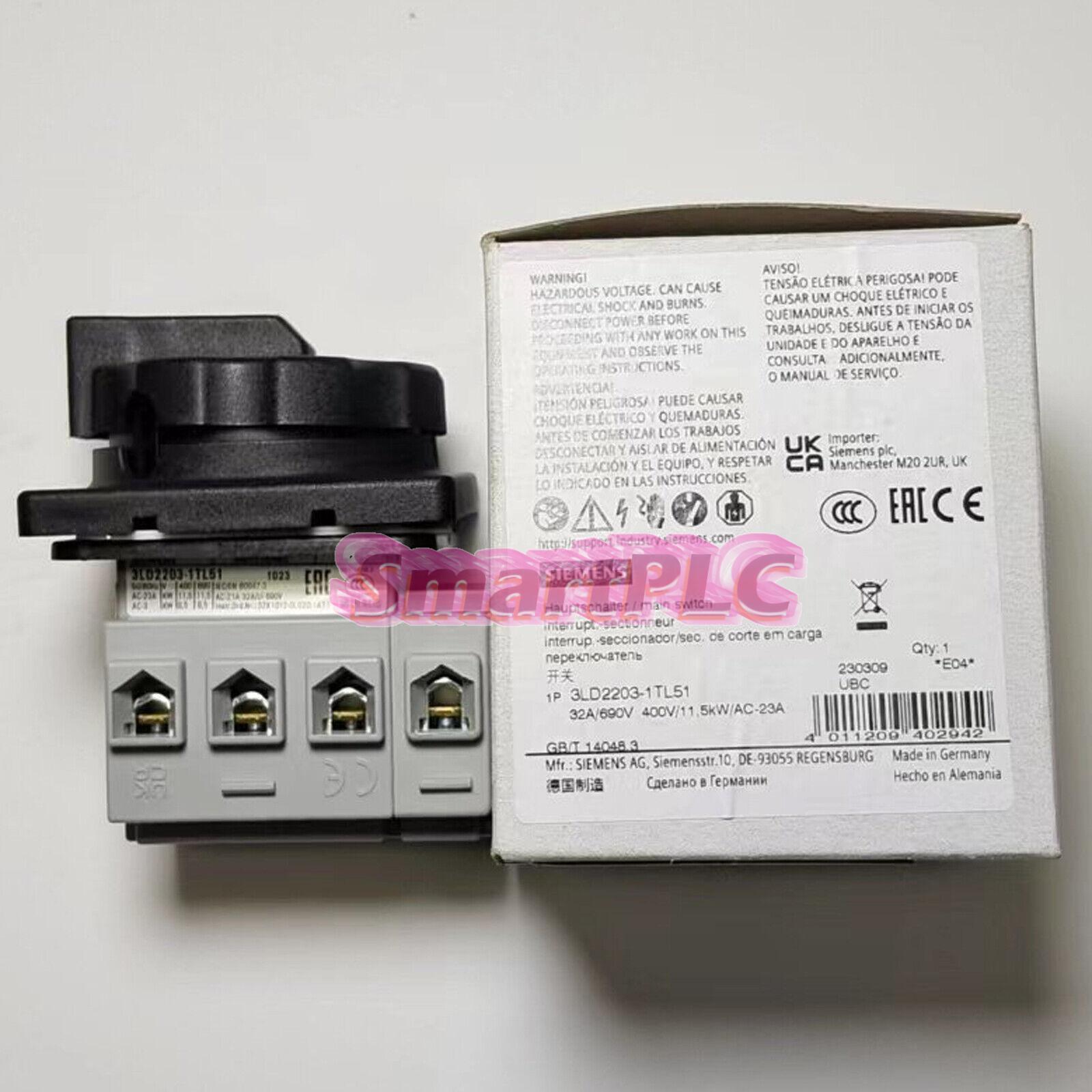 Original 1Pc New Siemens 3LD2203-1TL51 Main Switch