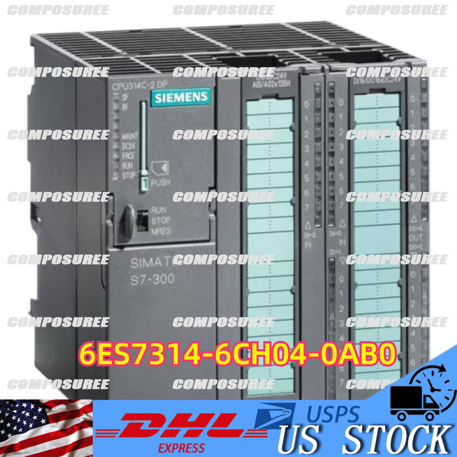 New Siemens 6ES7 314-6CH04-0AB0 6ES7314-6CH04-0AB0 SIMATIC S7-300 CPU 314C-2 DP