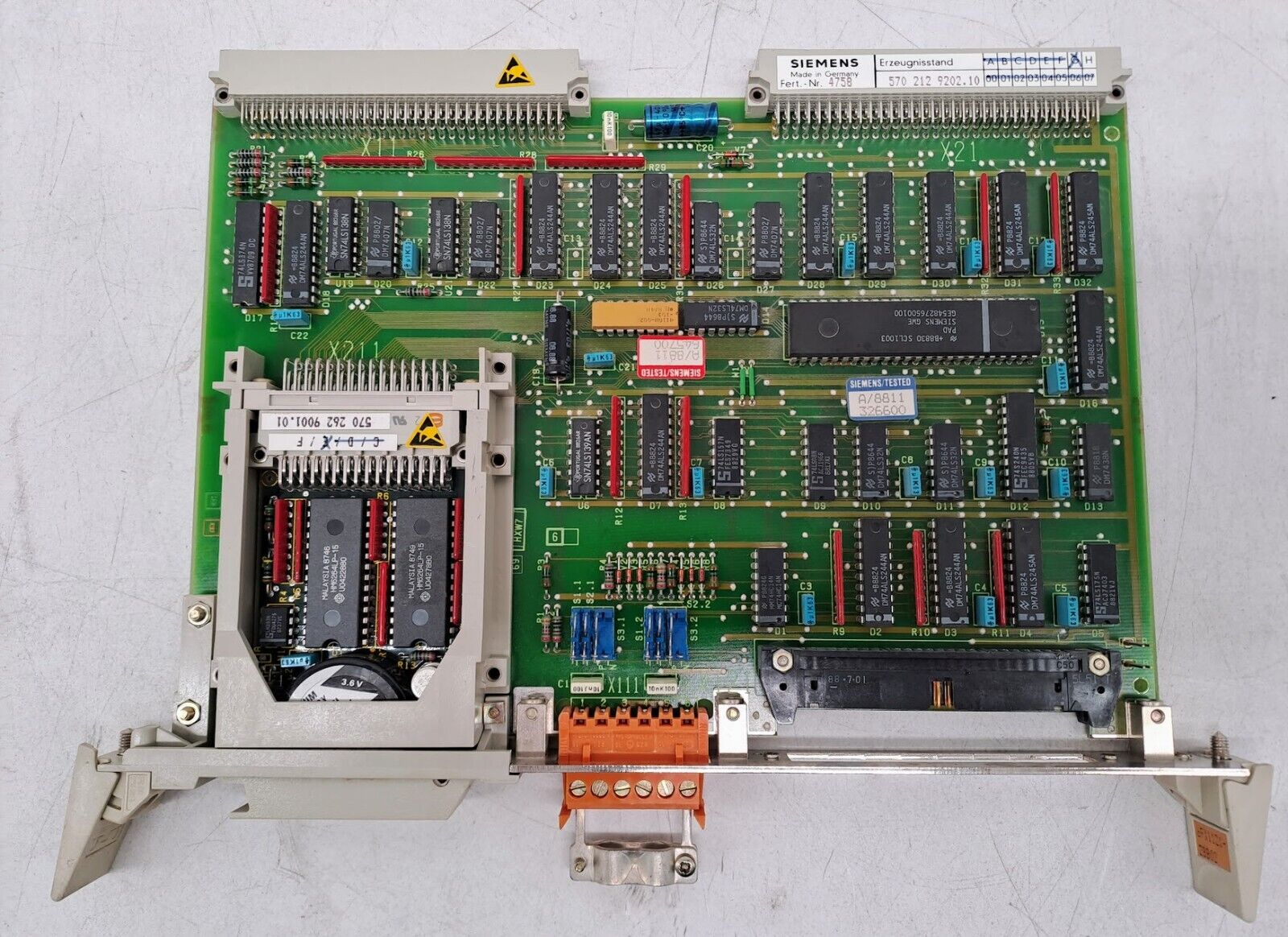 Siemens 6FX1121-2BB02 Control Board 6FX1126-2BA00
