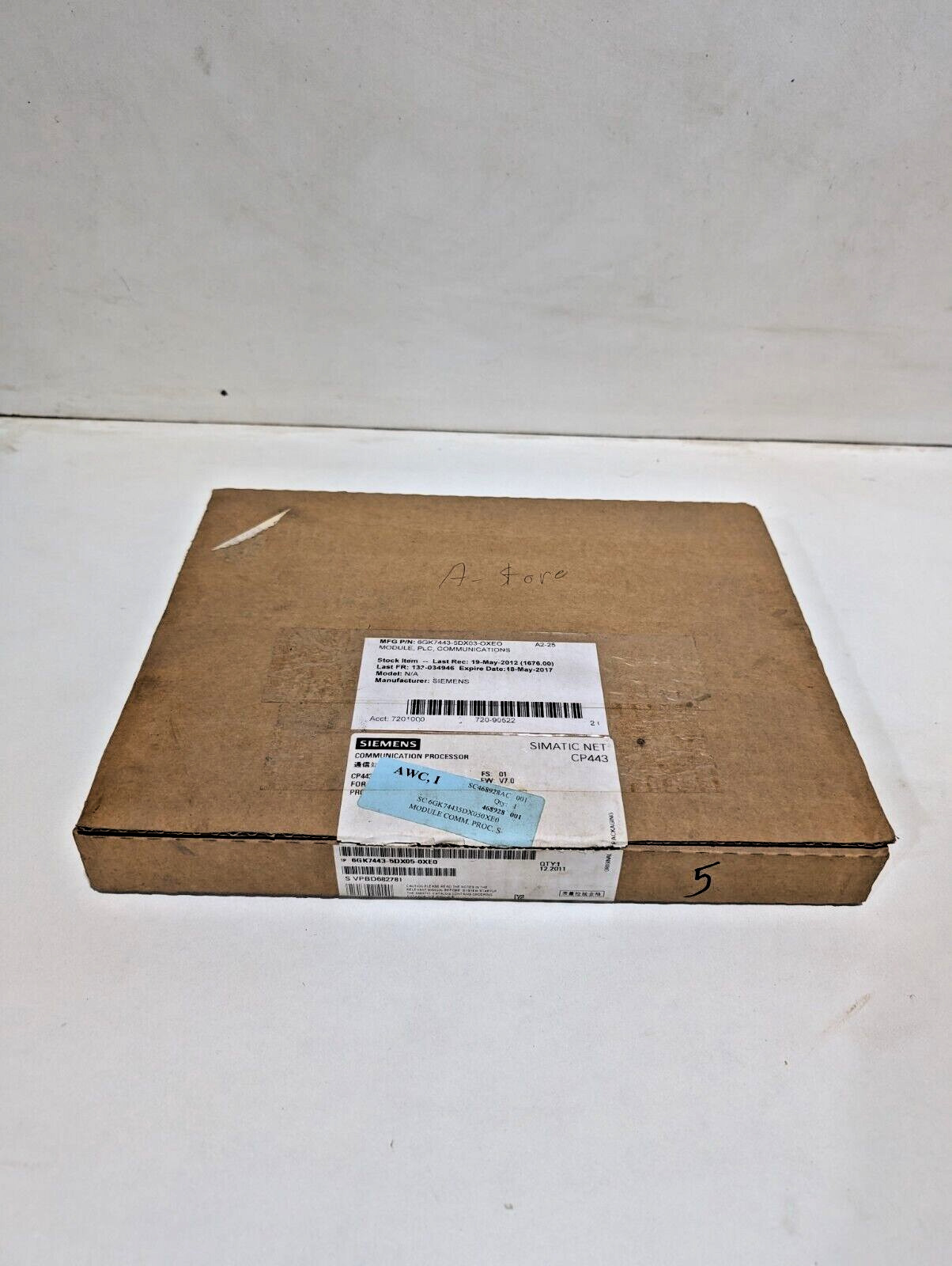 Siemens 6GK7 443-5DX05-0XE0 Communication Processor Profibus from Simatic S7-400
