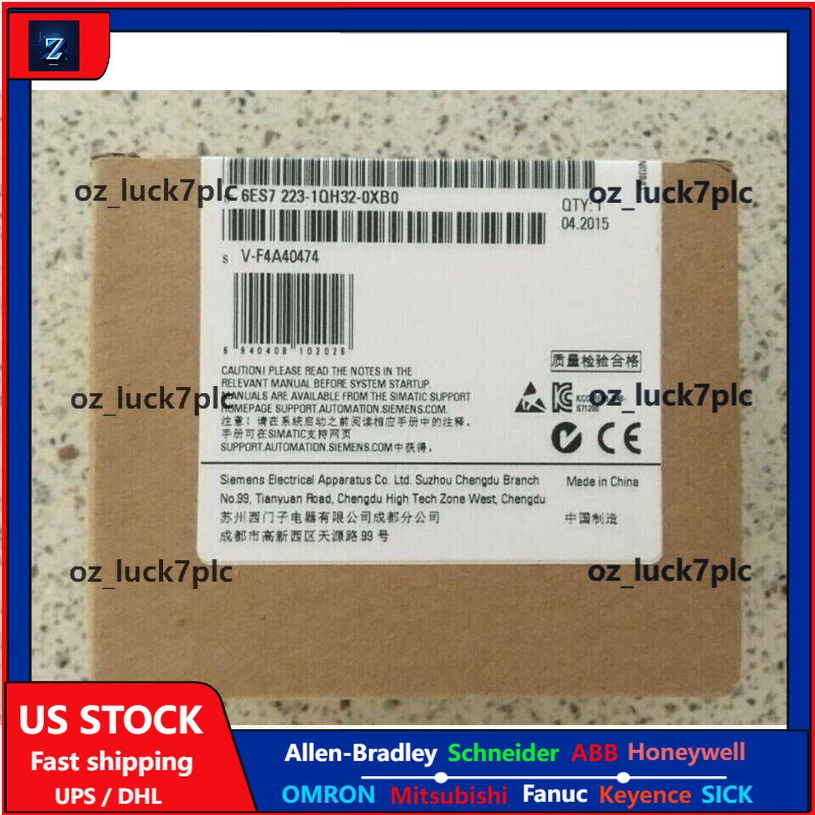 New Siemens 6ES7223-1QH32-0XB0 6ES72231QH320XB0 S7-1200 Digital I/O SM 1223