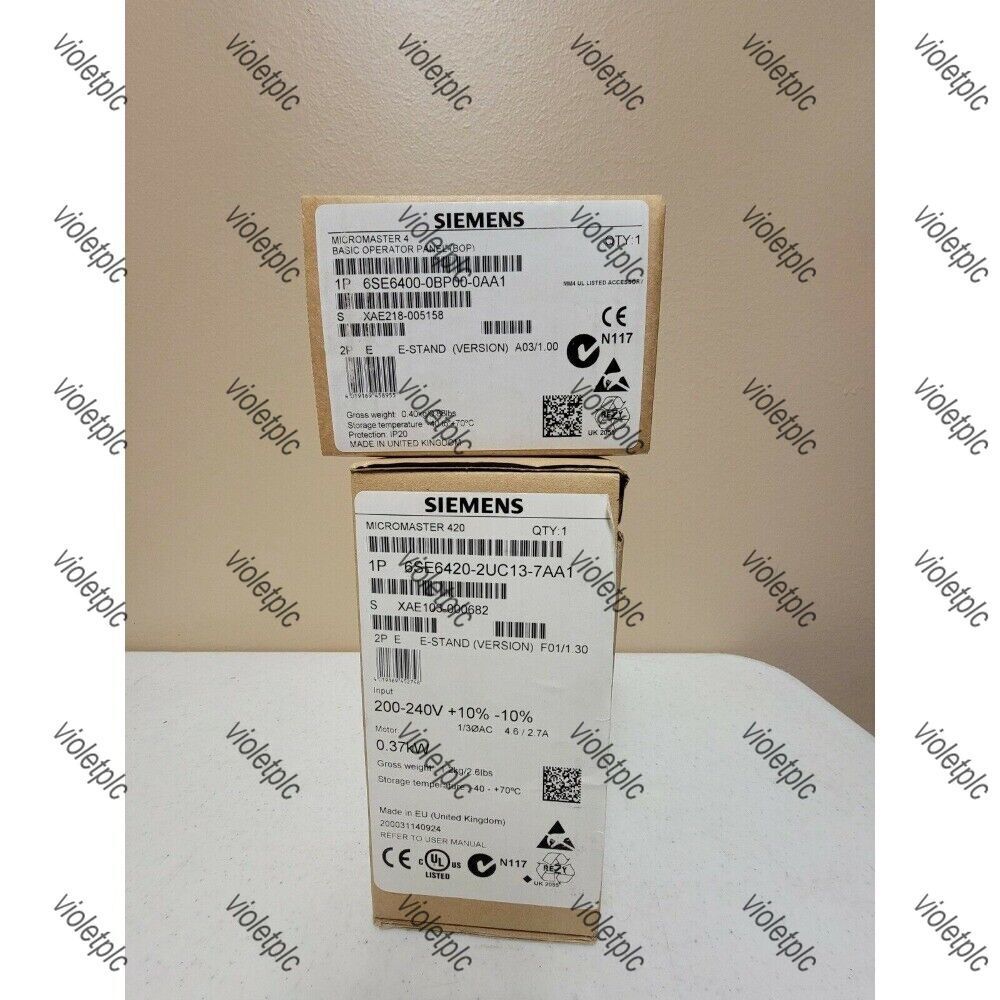 New Siemens 6SE6420-2UC13-7AA1 6SE64202UC137AA1 MICROMASTER420 without filter
