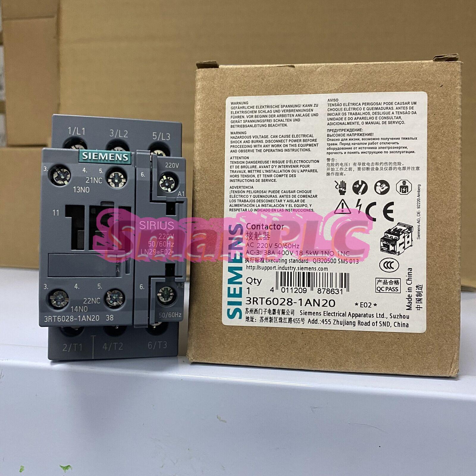 SIEMENS 3RT6028-1AN20 Contactor NEW 1Pc 3RT6 028-1AN20