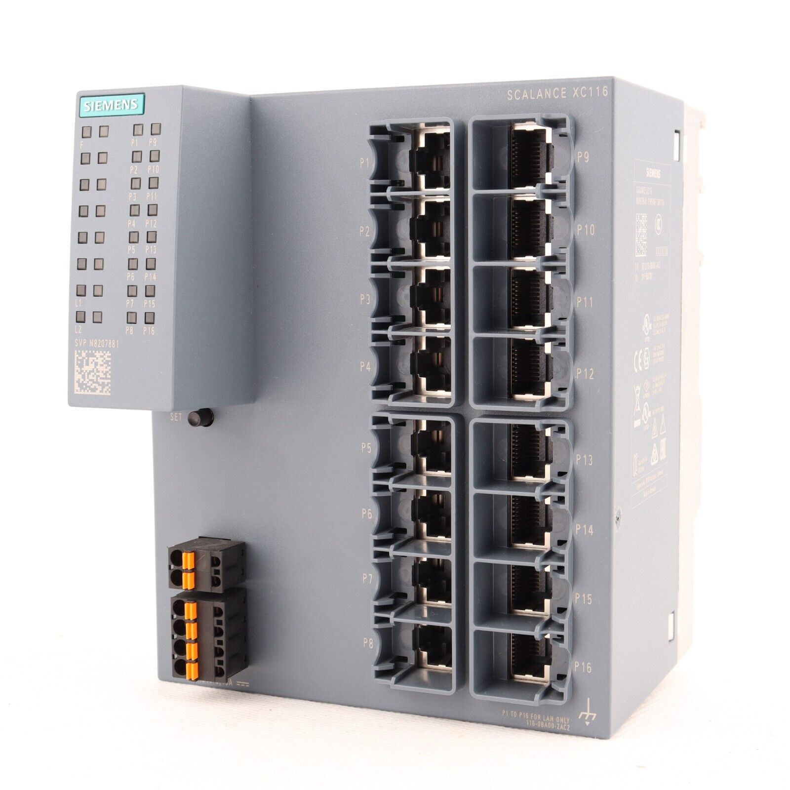 Siemens 6GK5116-0BA00-2AC2 Scalance XC116 Industrial Ethernet Switch