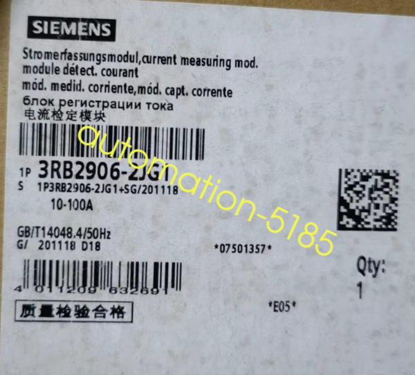 1PCS Siemens Module 3RB2906-2JG1 New fedex or DHL