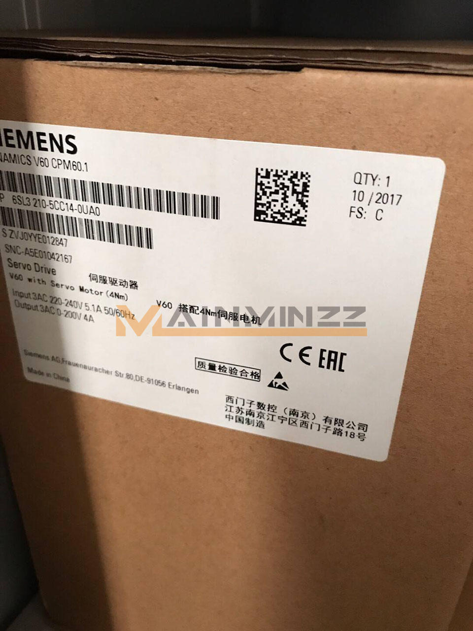1PC NEW SIEMENS Servo Driver 6SL3210-5CC14-0UA0 6SL3 210-5CC14-0UA0