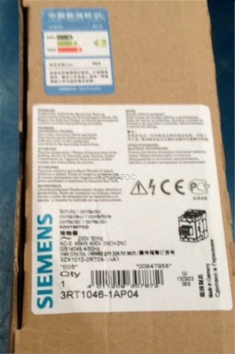 Siemens 3RT1046-1AP04 ( 3RT10461AP04 ) Contactor pz