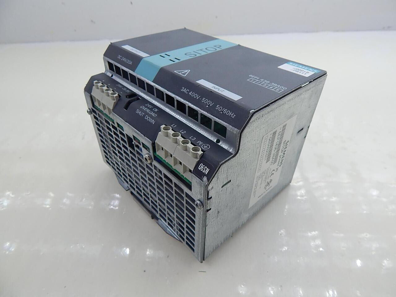 SIEMENS 6EP 436-3BA00 POWER SUPPY SITOP T91220