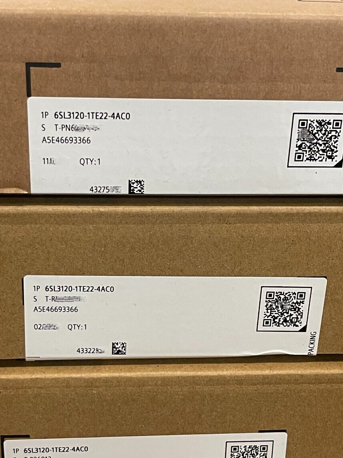 New with Unopened box SIEMENS S120 single motor module 6SL3120-1TE22-4AC0