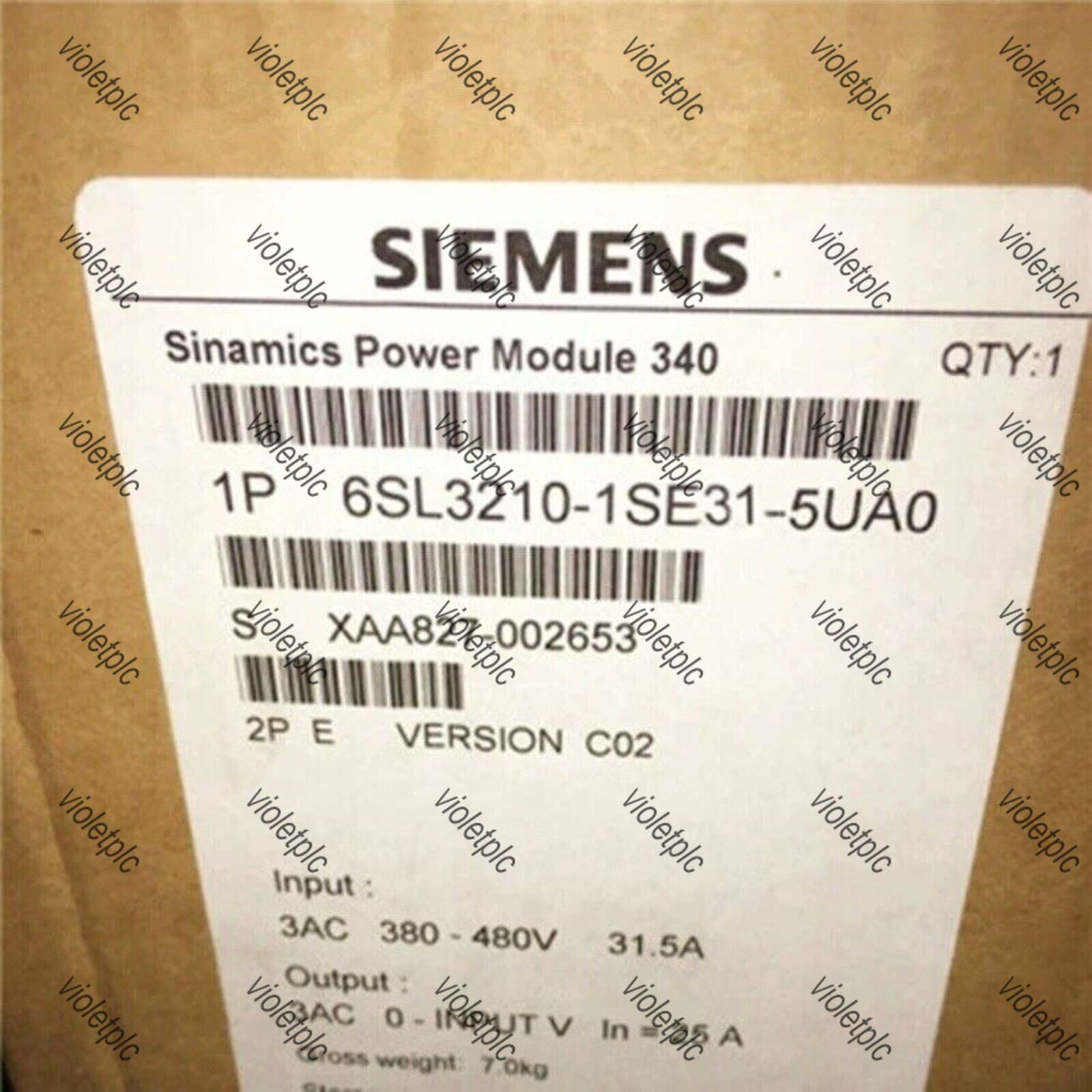 New Siemens 6SL3210-1SE31-5UA0 6SL32101SE315UA0 converter Power Module PM340