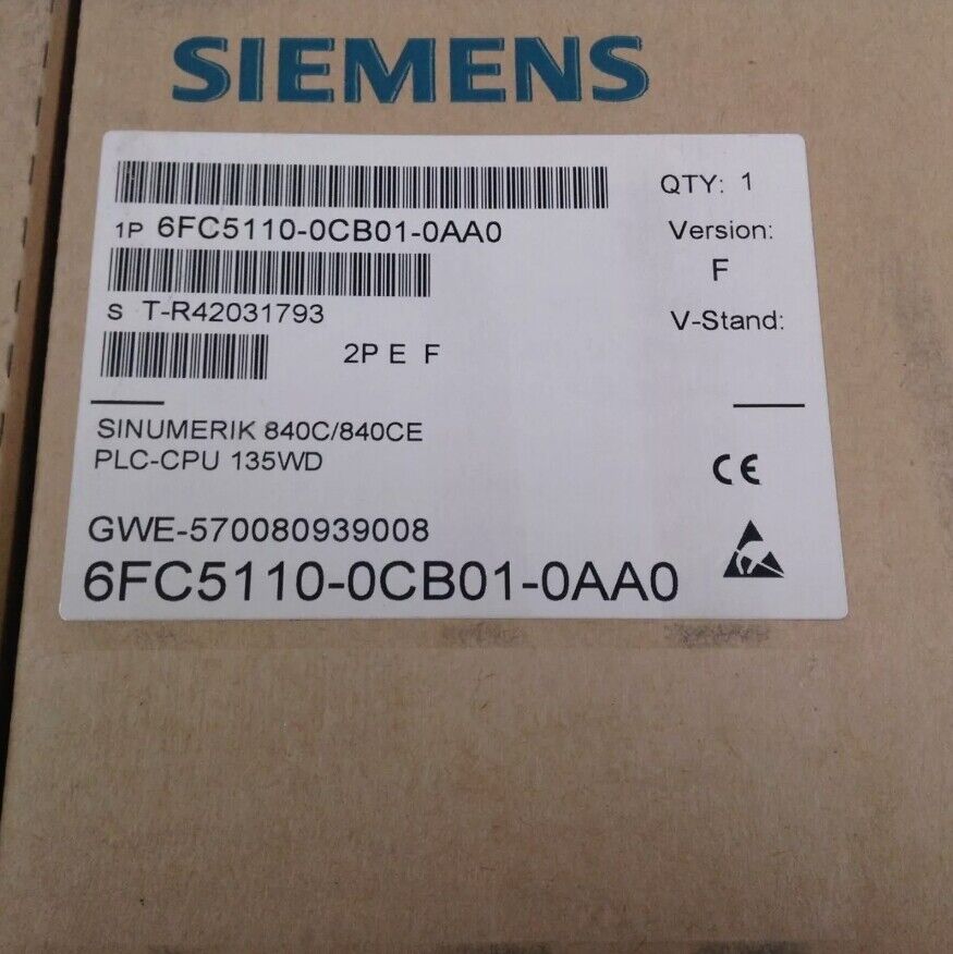 New Sealed SIEMENS 6FC5110-0CB01-0AA0 SINUMERIK 840C/840CE PLC CPU Free Shipping