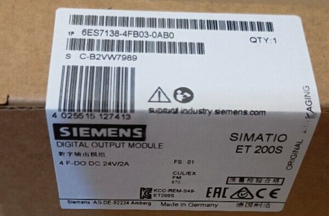 NEW Unopened Siemens 6ES7 138-4FB03-0AB0 6ES7138-4FB03-0AB0 Free Shipping