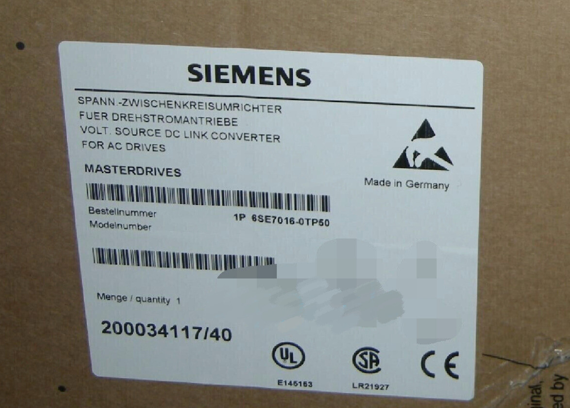 Brand New 6SE7016-0TP50 Siemens inverter SIMOVERT main drive motion control
