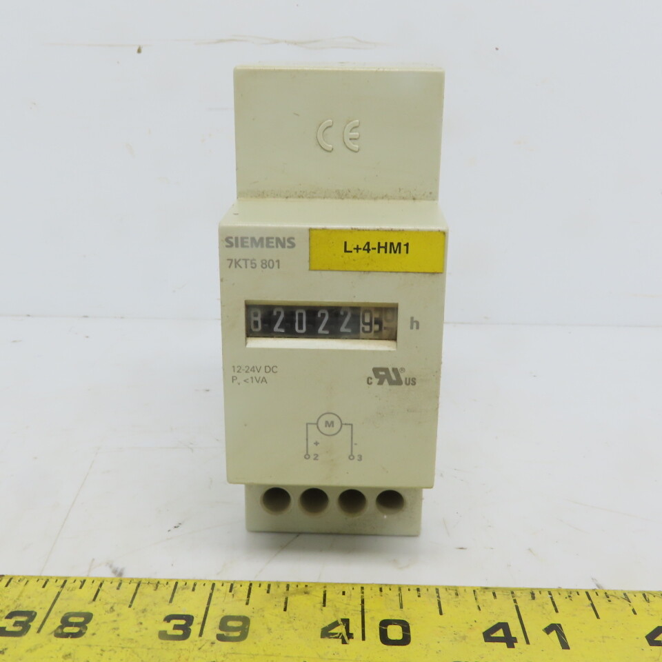 Siemens 7KT5 801 Hour Meter 12-24VDC