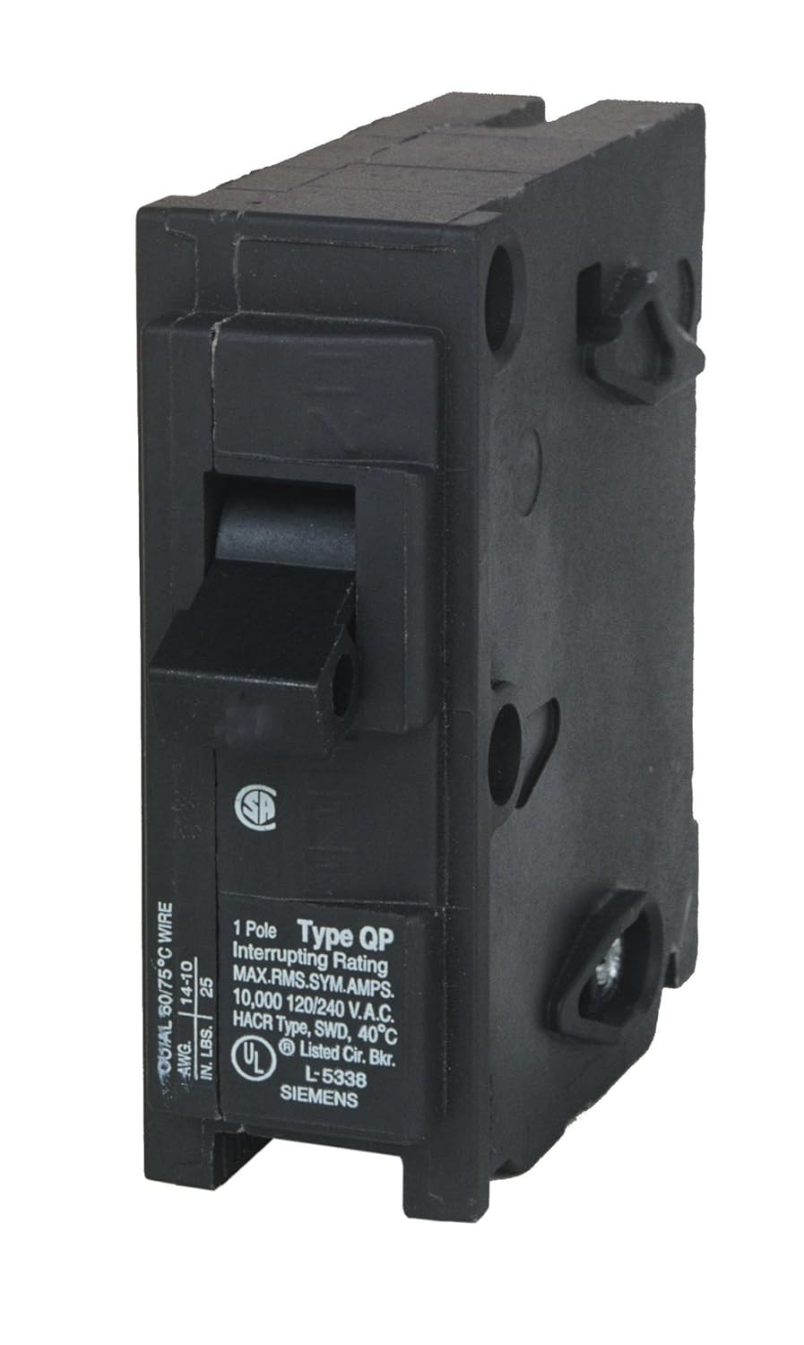 Siemens Q125 25-Amp 1 Pole 120-Volt Circuit Breaker 25 Amp 