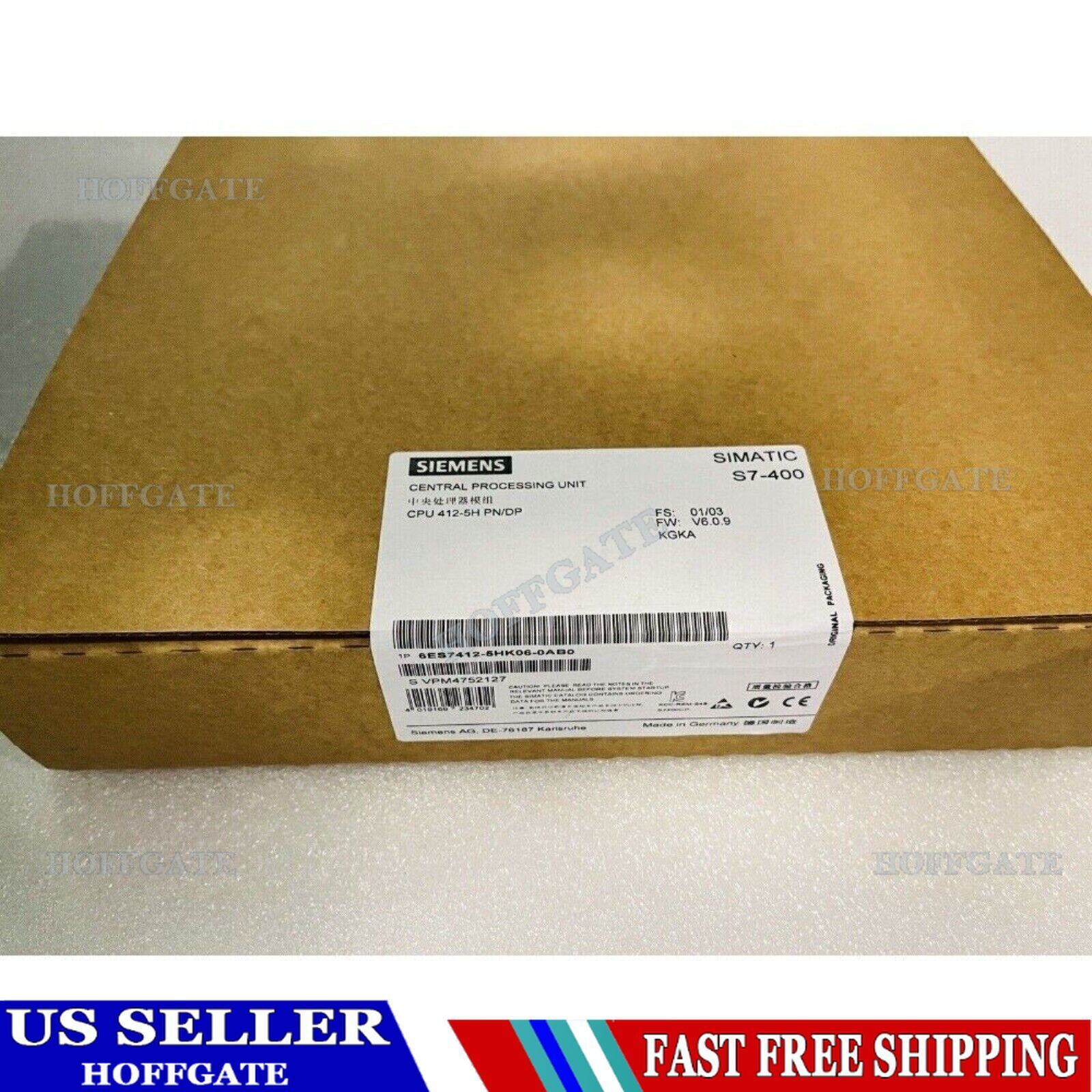 New Siemens 6ES7 412-5HK06-0AB0 6ES7412-5HK06-0AB0 SIMATIC S7-400H CPU 412-5H