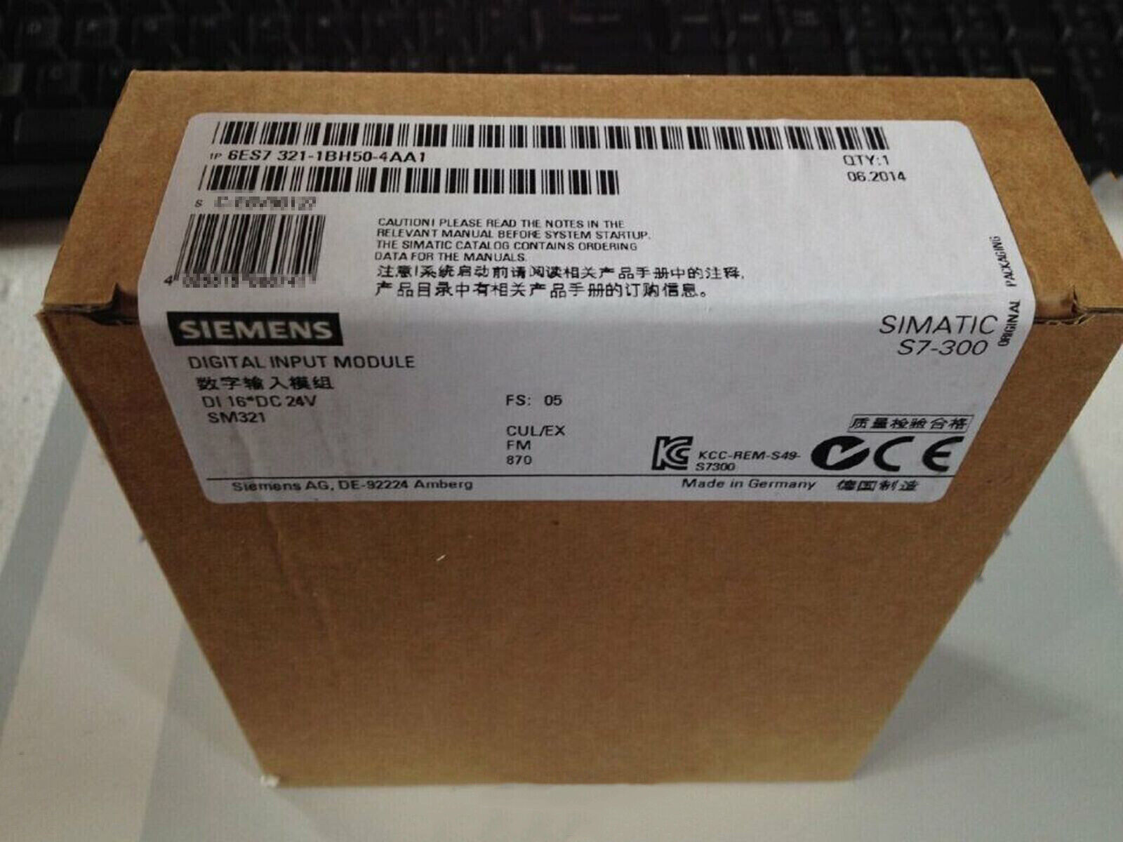 6ES7 321-1BH50-4AA1 NEW SIEMENS 6ES7321-1BH50-4AA1 S7-300 Processing Module