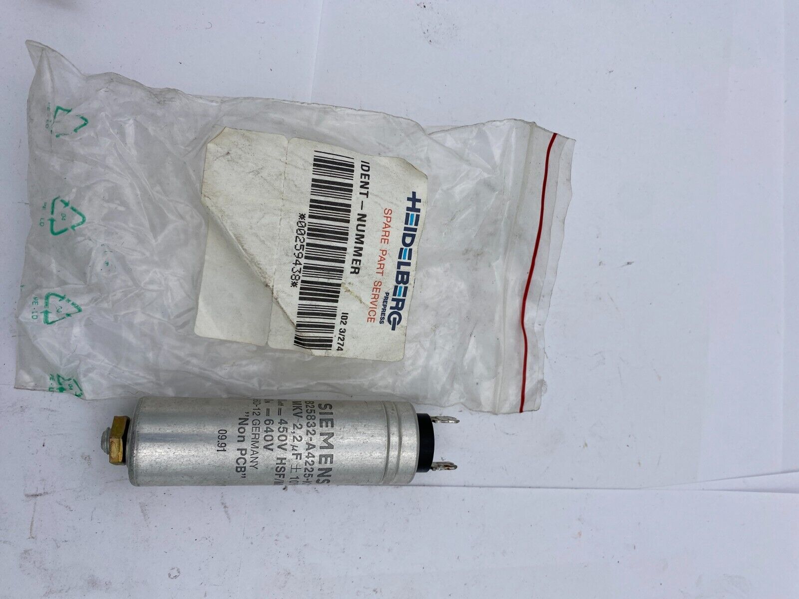 1pc x SIEMENS POWER CAPACITOR B25832-A4225-K
