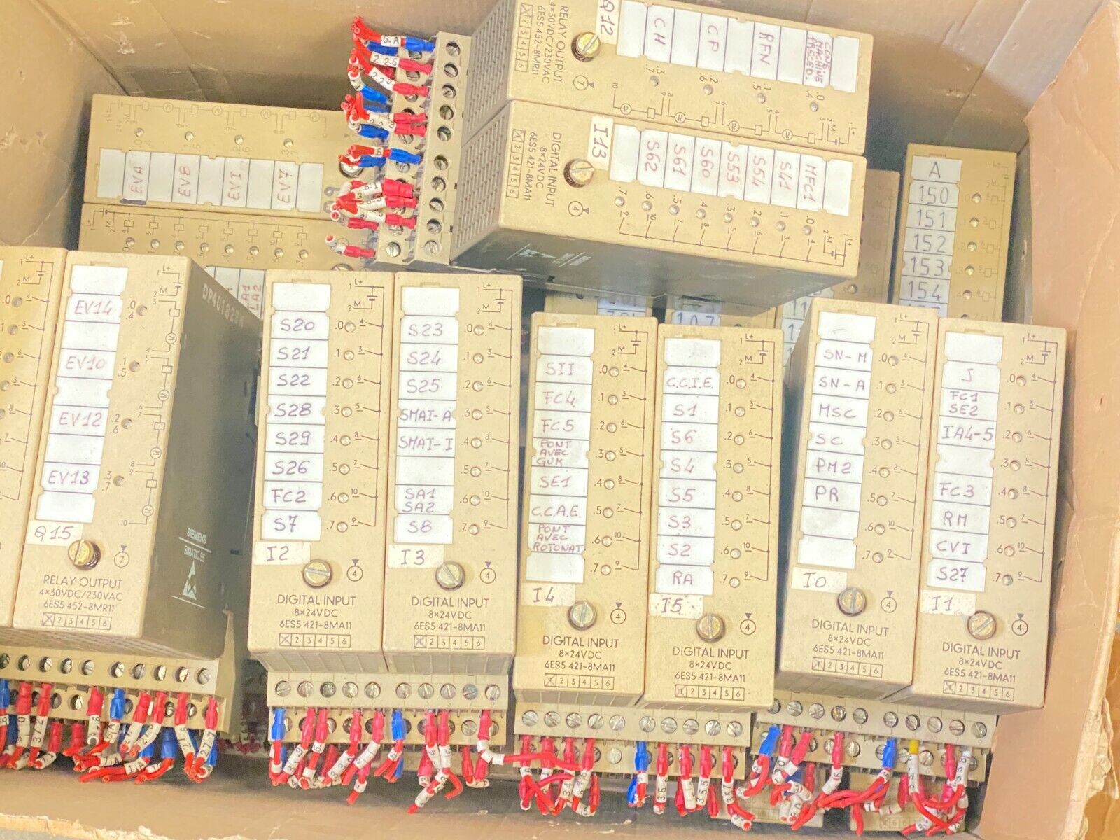 8 pc x Siemens Simatic S5 6ES5 421-8MA11 Digital Input Module