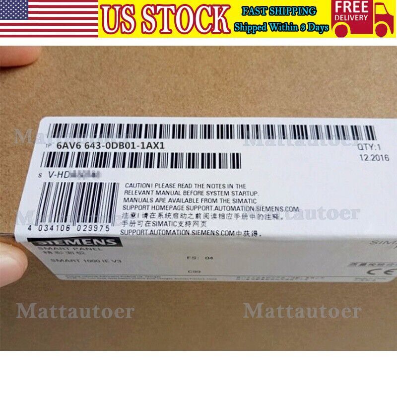 Siemens 6AV6 643-0DB01-1AX1 Touch Panel New One 6AV6643-0DB01-1AX1