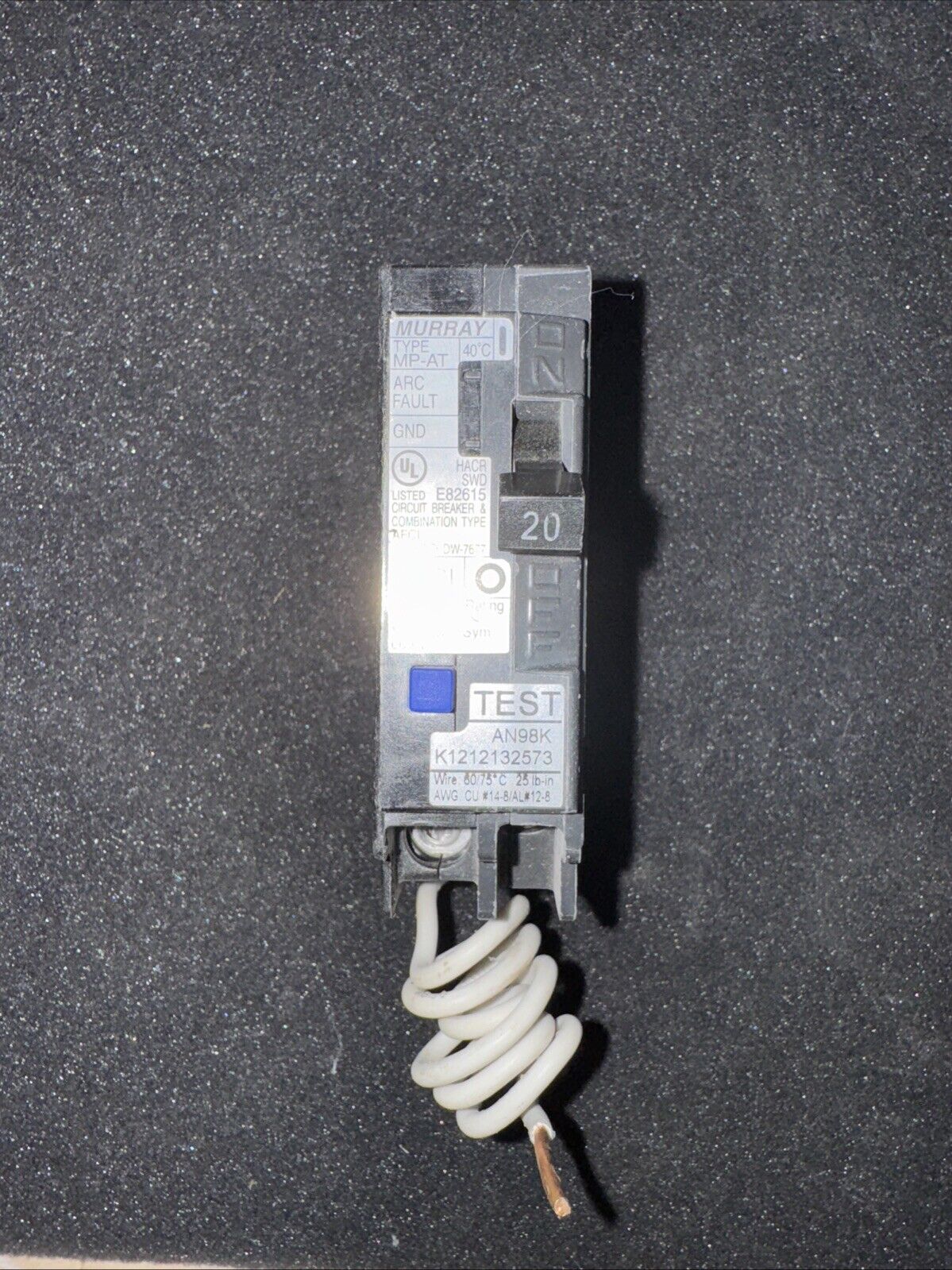 MPA120AFC - Siemens Plug-In 120V 20A 1 pole circuit breaker 10kA@120V