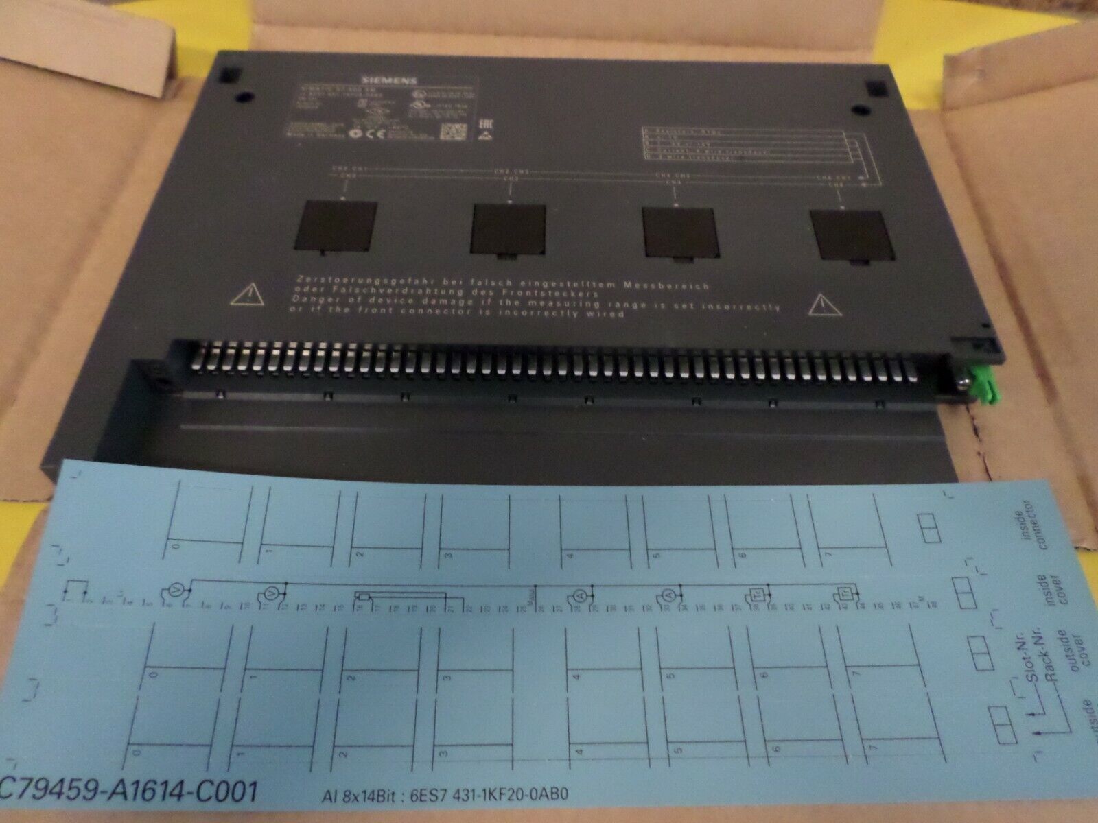 SIEMENS 6ES7 7431-1KF20-0AB0 ANALOG MODULE