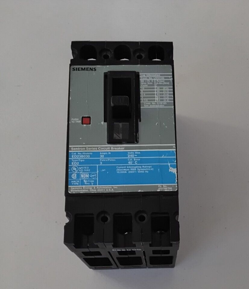 SIEMENS ED23B030 Circuit Breaker