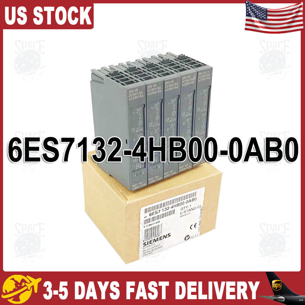 New Siemens 6ES7132-4HB00-0AB0 6ES71324BF000AA0 SIMATIC DP 5 ELECTRON MODULES