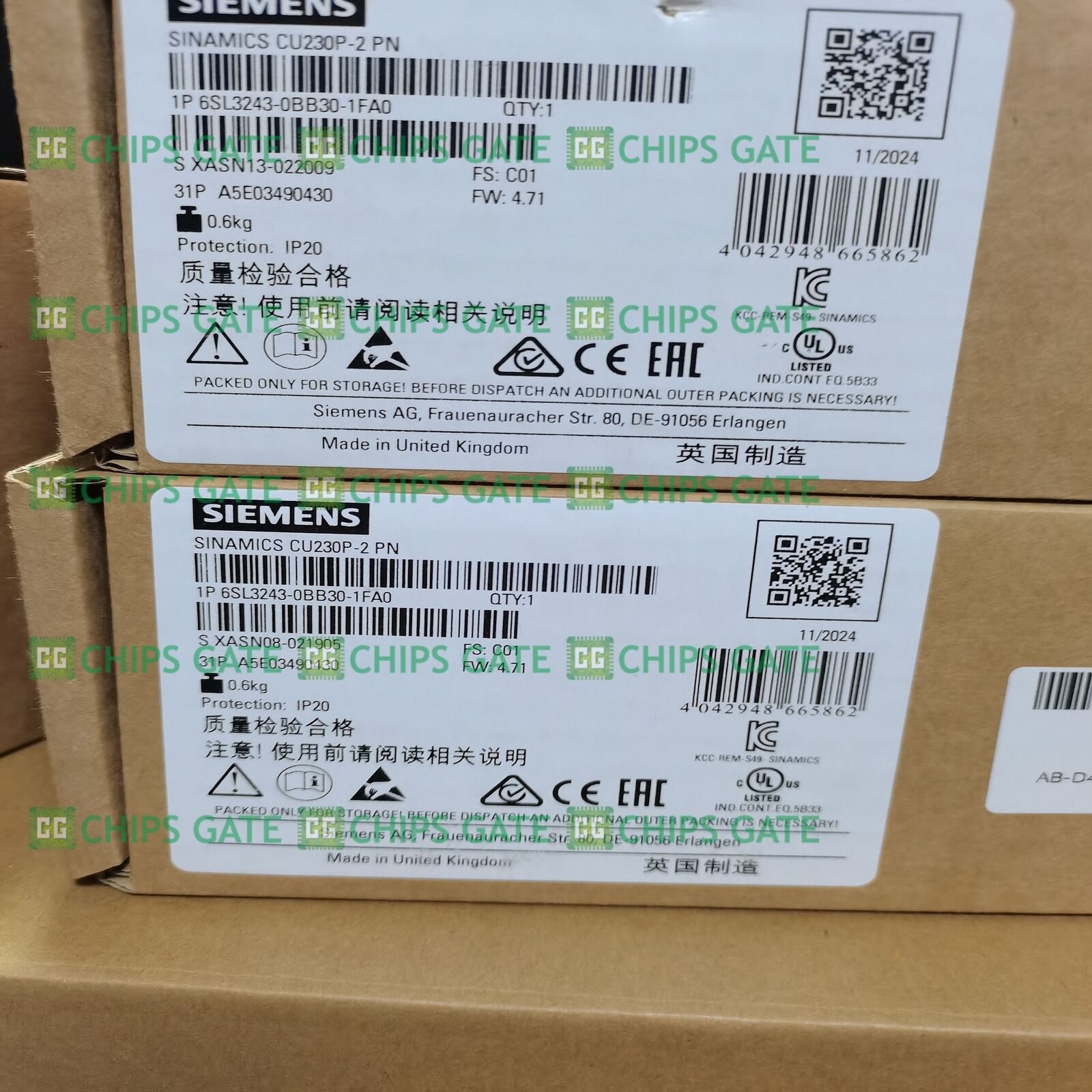 * US STOCK * NEW in Box Siemens G120/G120P 6SL3243-0BB30-1FA0 + Warranty