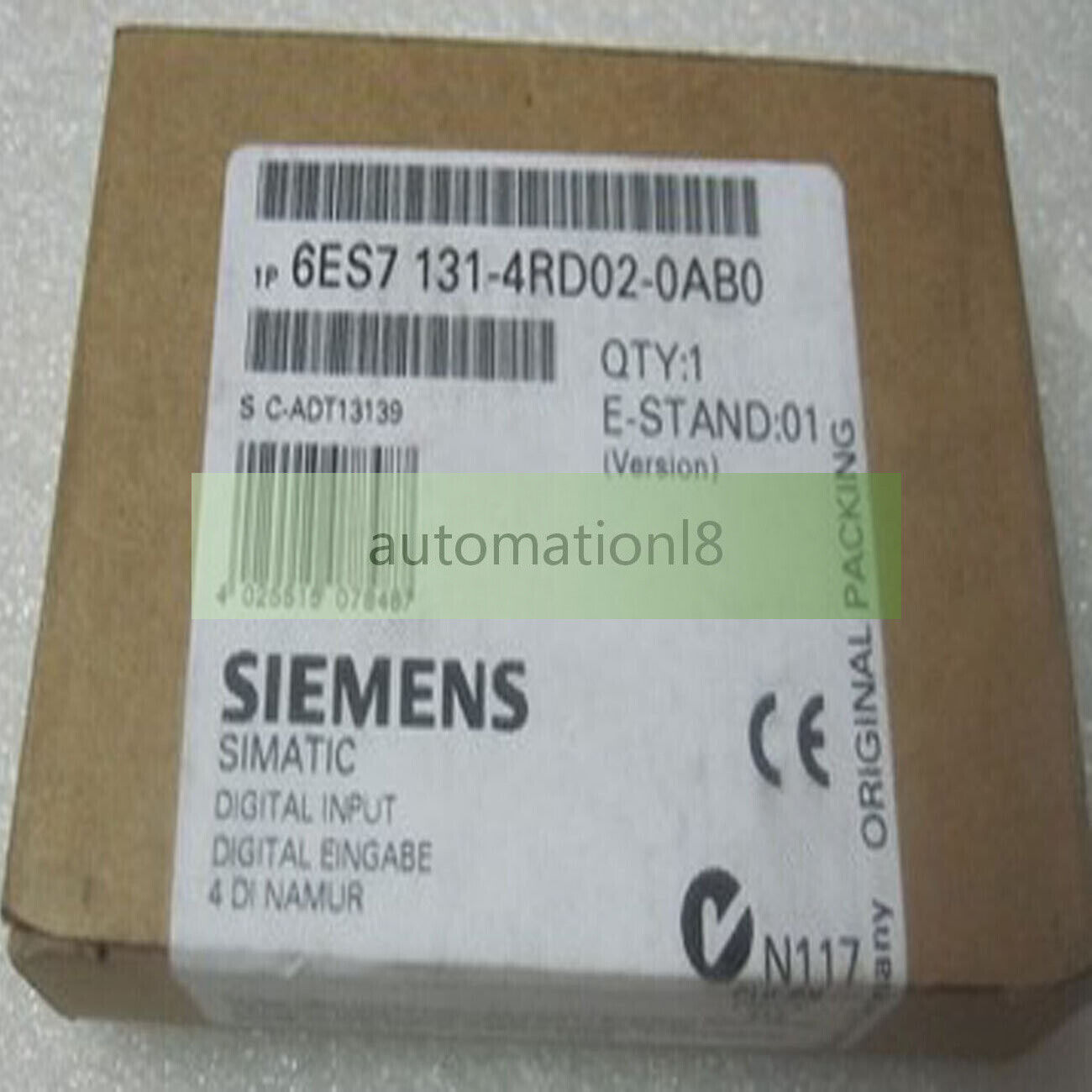 6ES7 131-4RD02-0AB0 NEW SIEMENS 6ES7131-4RD02-0AB0 ET 200S Electronics Module