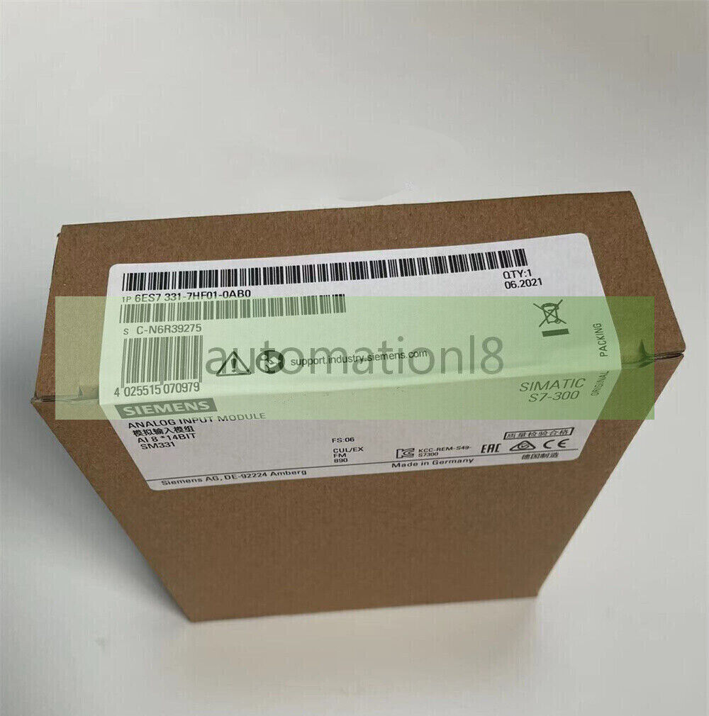 6ES7 331-7HF01-0AB0 NEW SIEMENS 6ES7 331-7HF01-0AB0 S7-300 Analog Input Module