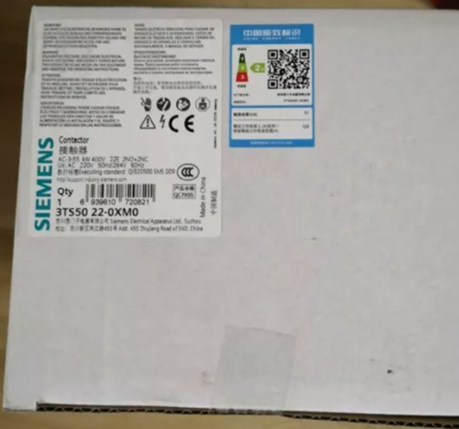 NEW Siemens 3TS5022-0XM0 3TS50220XM0 Contactor AC220V