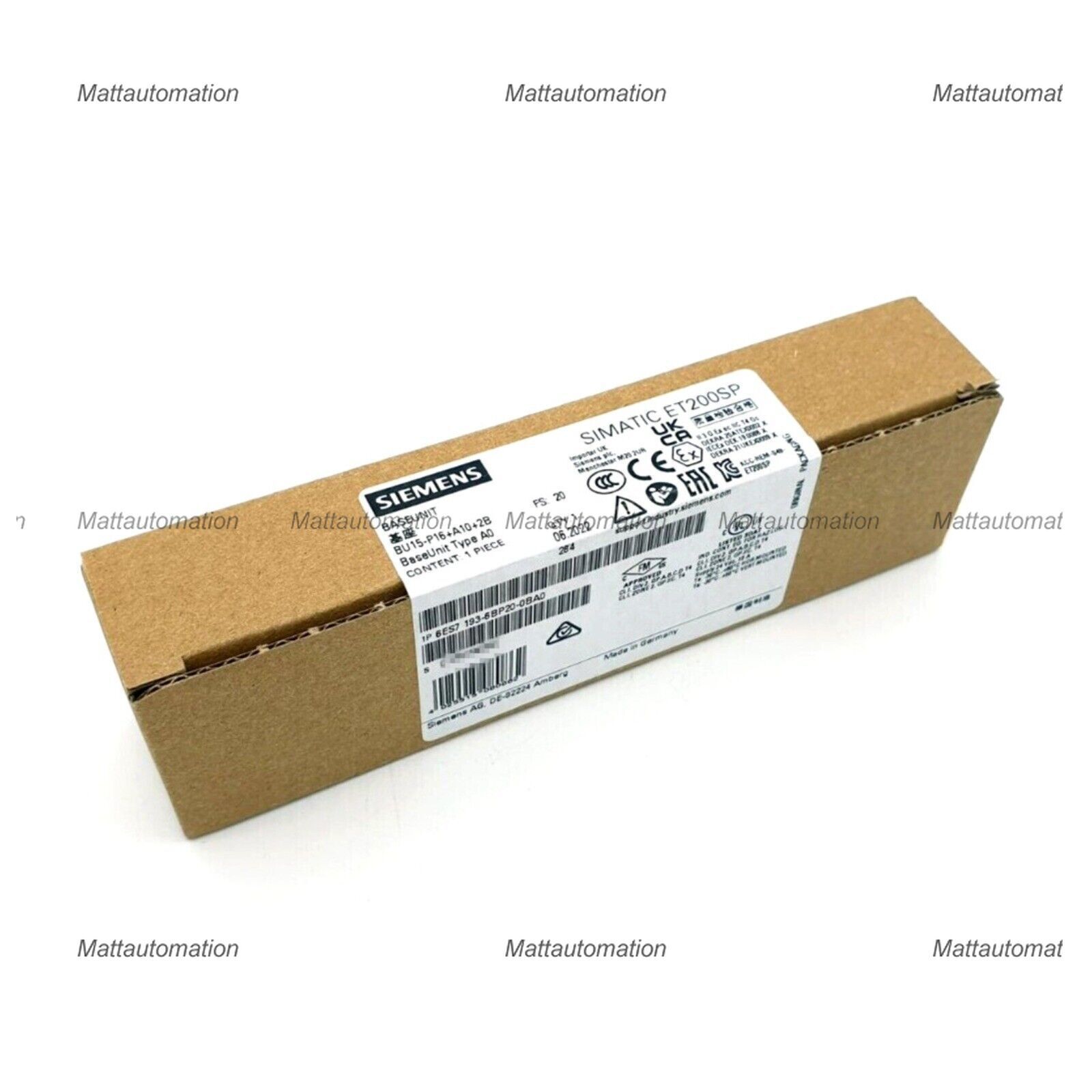 New Siemens 6ES7193-6BP20-0BA0 6ES7 193-6BP20-0BA0 SIMATIC ET 200SP