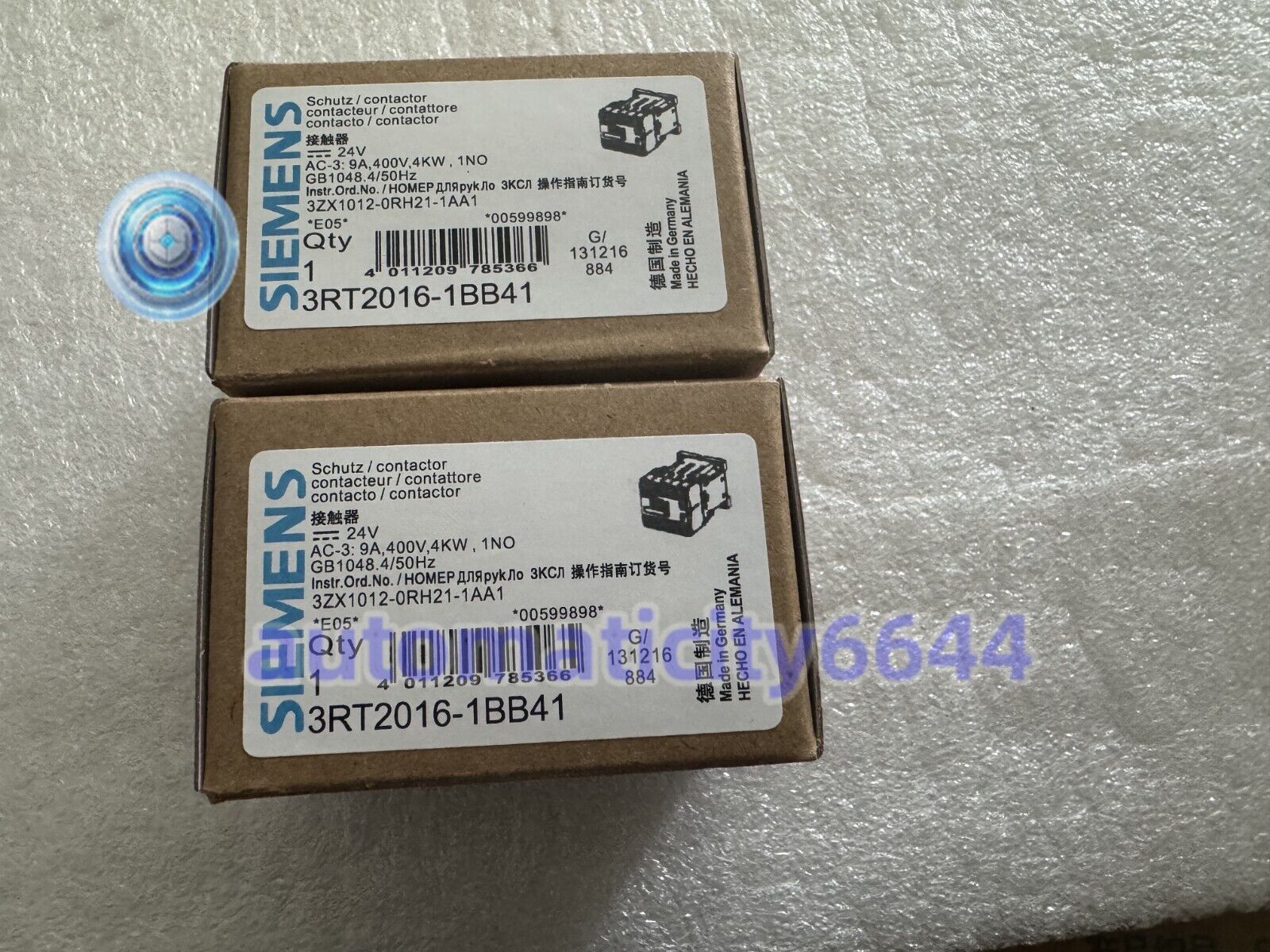 1PCS NEW For Siemens Contactor 3RT2016-1BB41 3RT20161BB41 #W