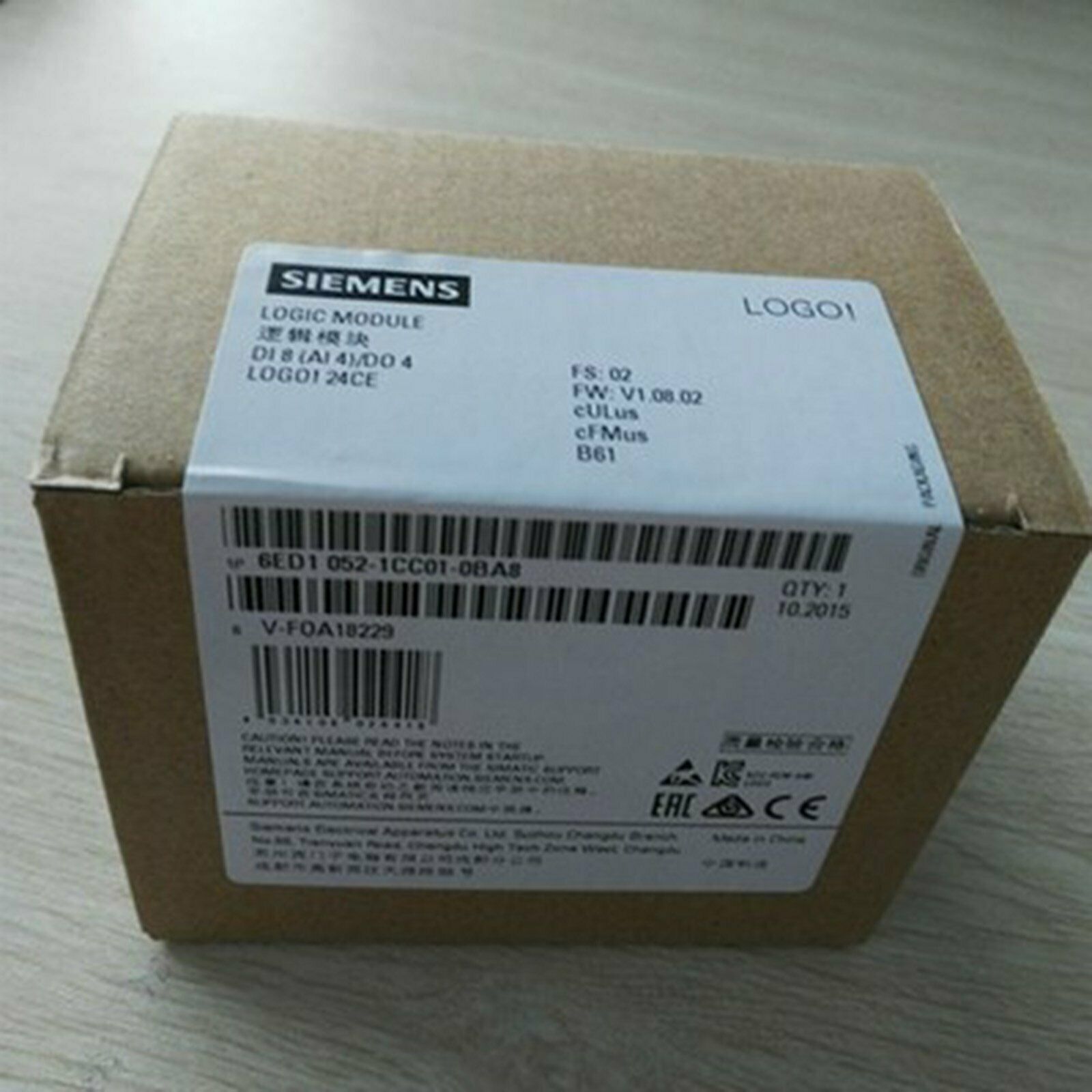 New In Box 1PC Siemens PLC 6ED1 052-1CC01-0BA6 O6ED1052-1CC01-0BA6