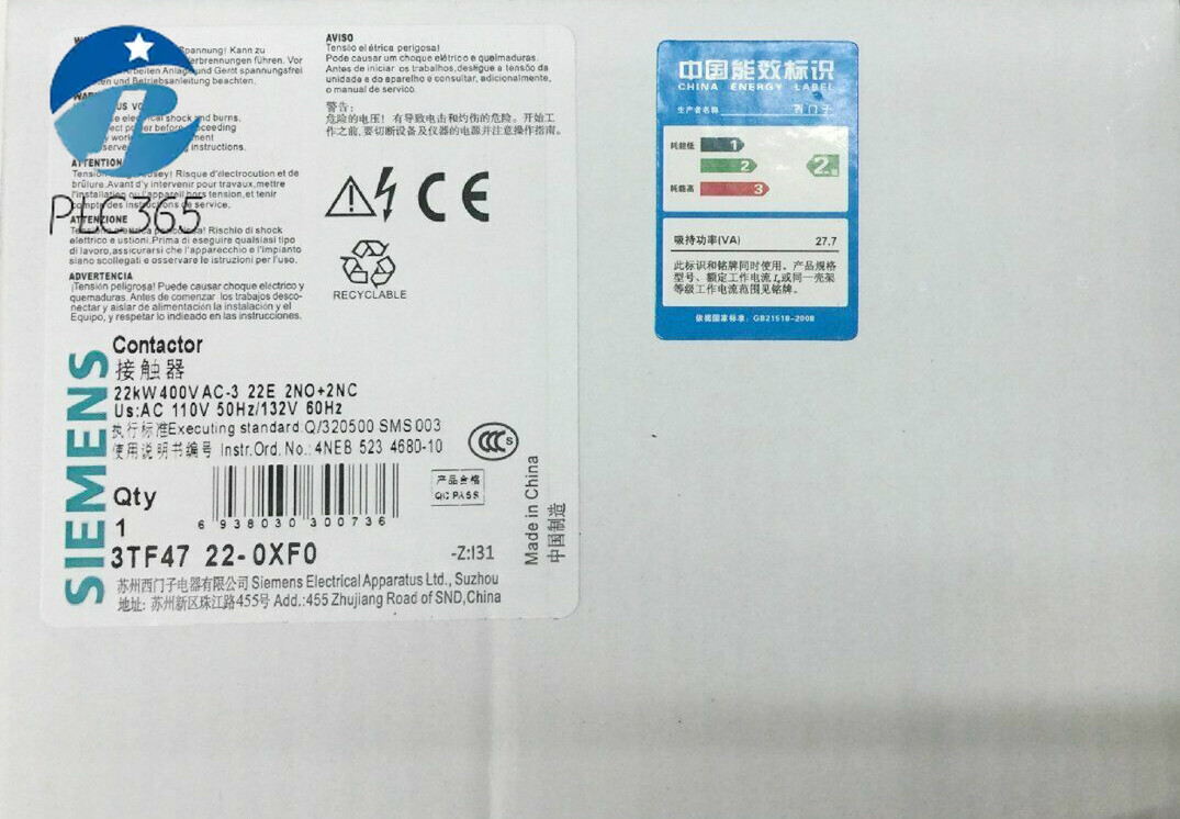 1PC NEW Siemens 3TF4722-0XF0 3TF47220XF0 New Module In Box