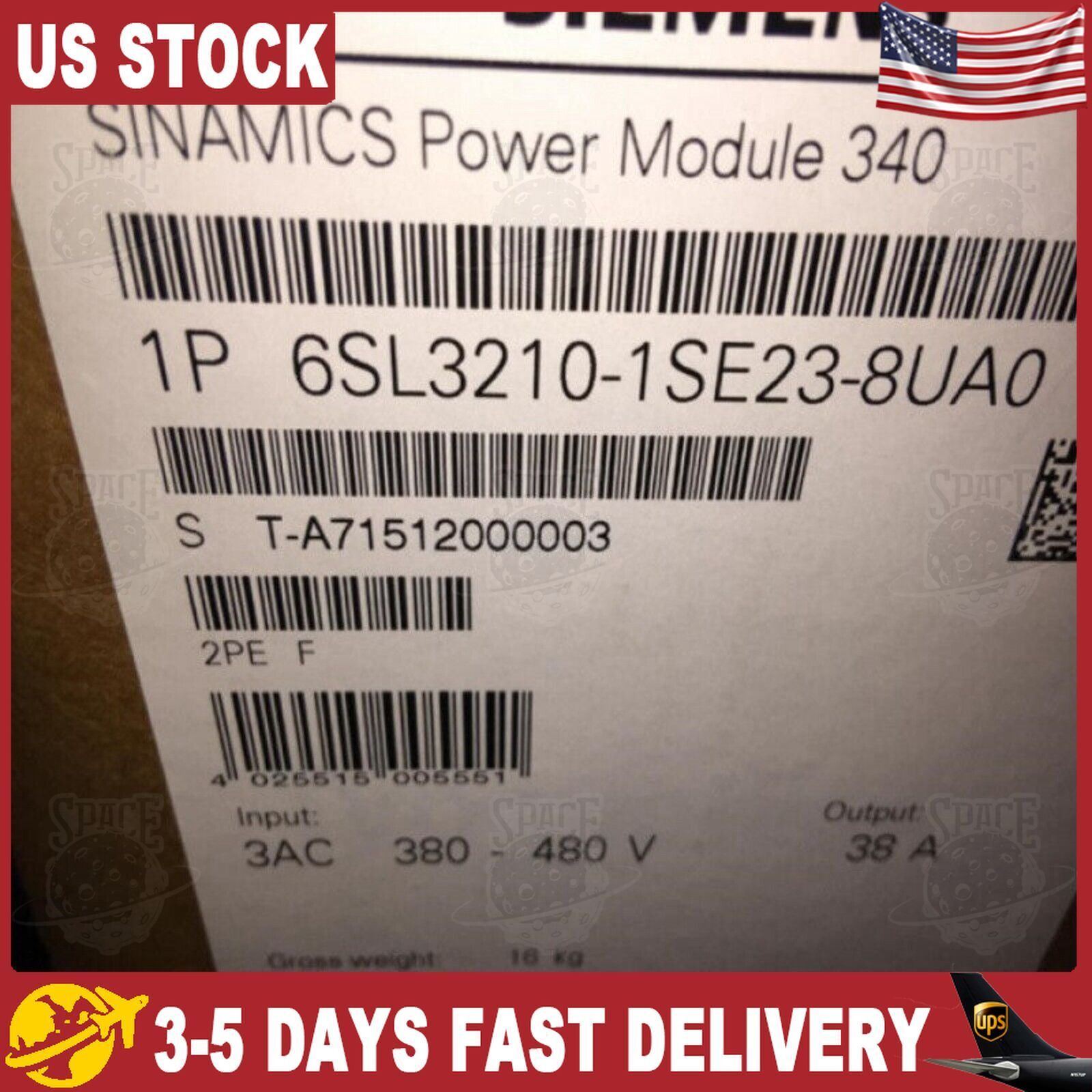 New Siemens 6SL3 210-1SE23-8UA0 6SL3210-1SE23-8UA0 converter Power Module PM340