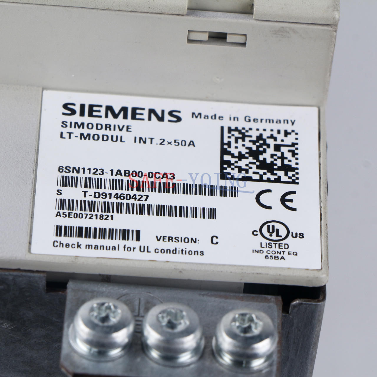 ONE USED SIEMENS 6SN1123-1AB00-0CA3 6SN1 123-1AB00-0CA3 TESTED