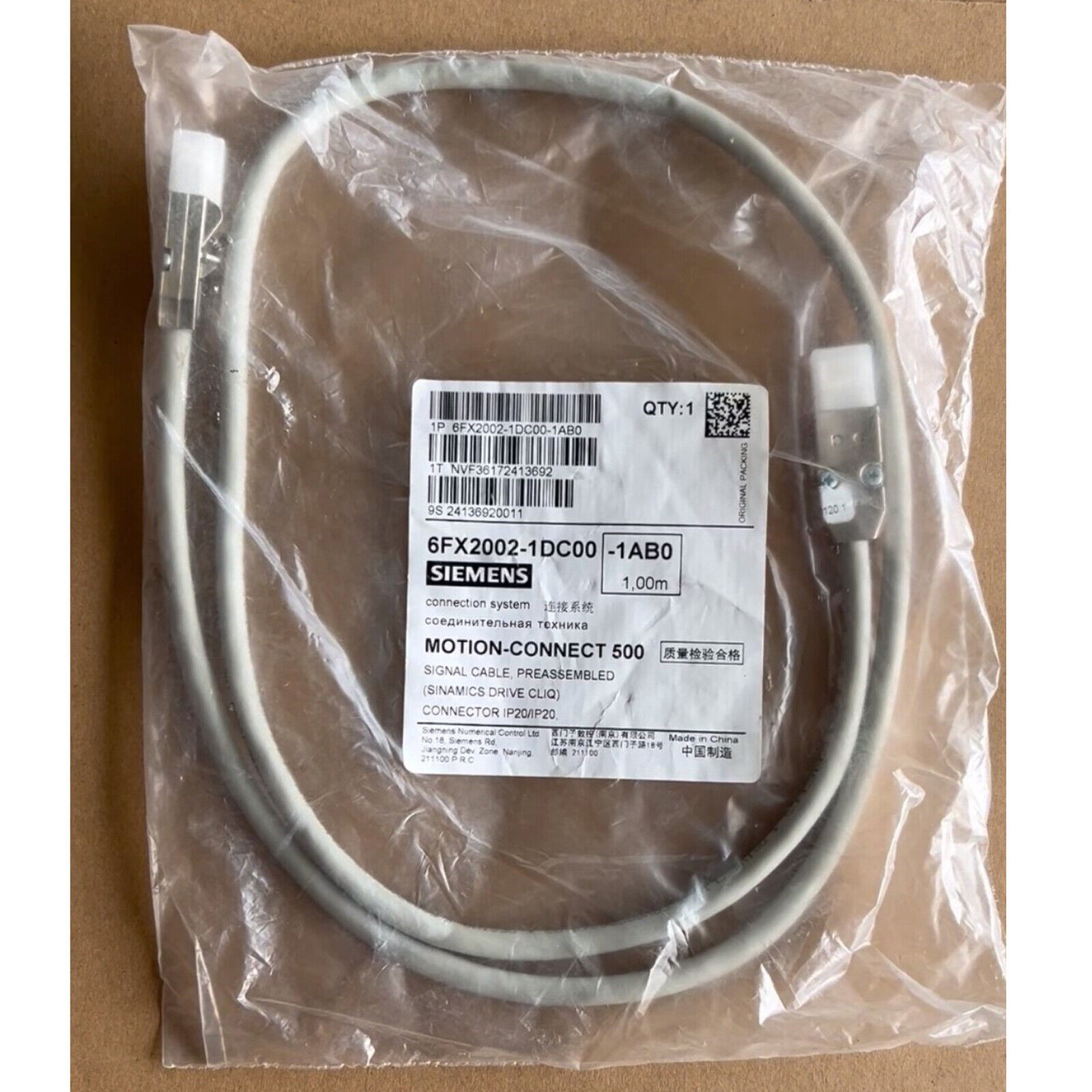1PC NEW Siemens Servo signal cable 6FX2002-1DC00-1AB0 1M FAST SHIP#XR