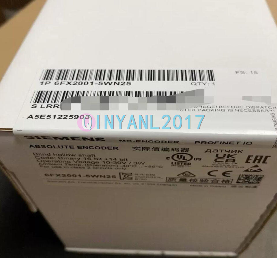 1PCS Siemens ABSOLUTE Encoder 6FX2001-5WN25 NEW