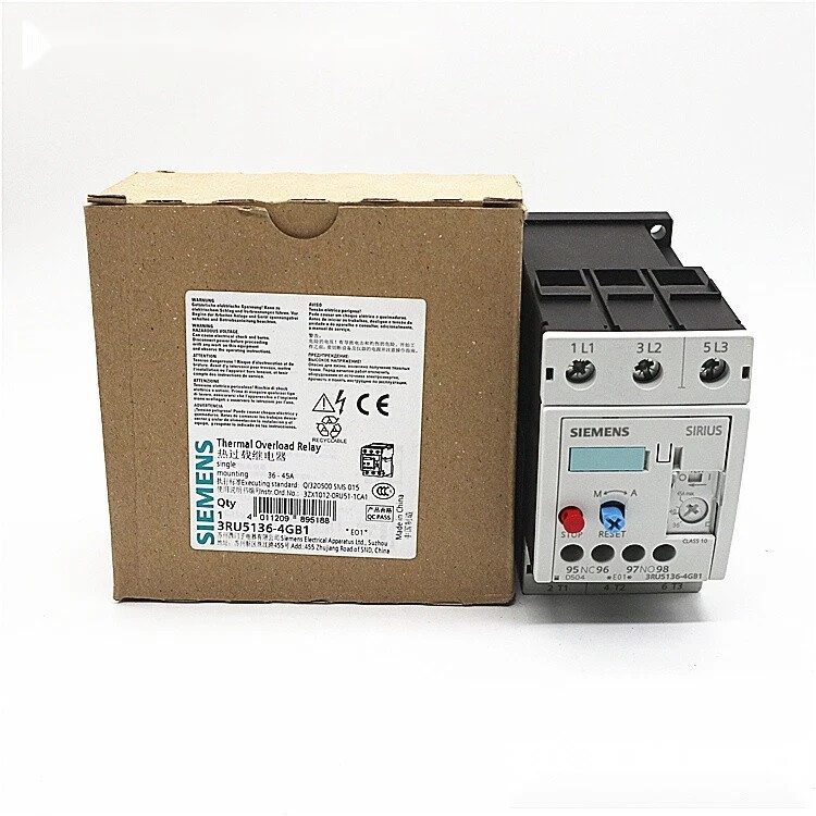1pc New Siemens Thermal Overload Relay 3RU5136-4GB1 36-45A