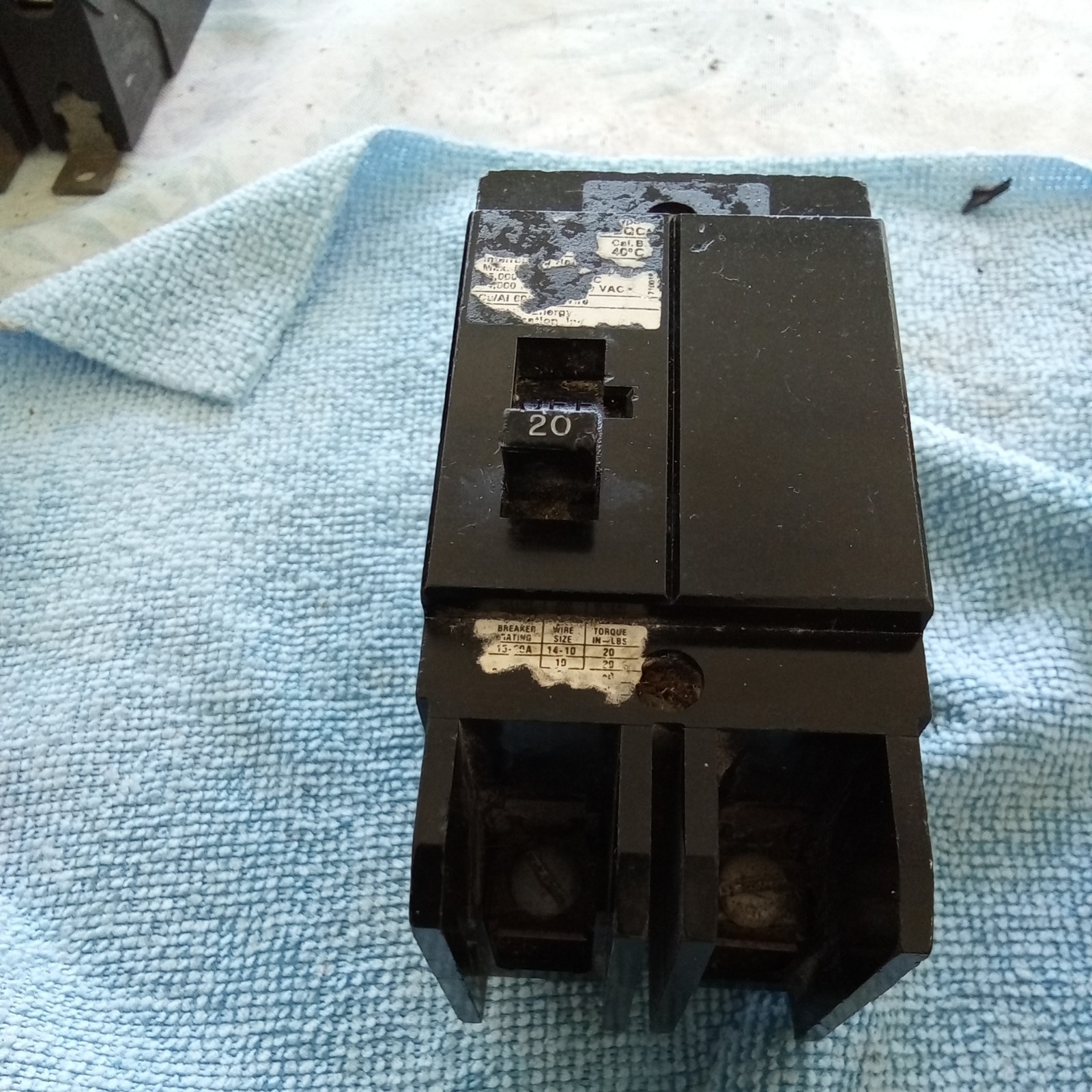 🥇SIEMENS TYPE BQCH CIRCUIT BREAKER ~ BQCH2B020 ~ 20AMP 480VOLT 2POLE 2P