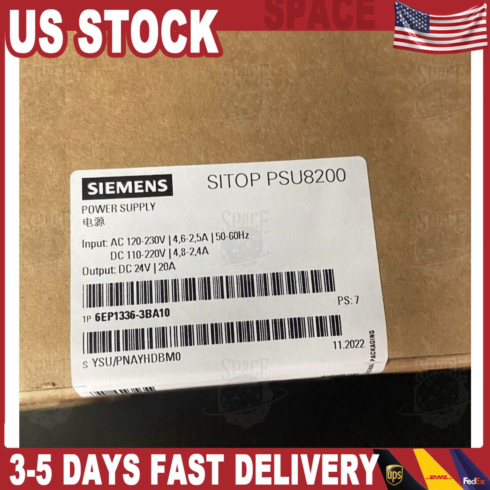 6EP1336-3BA10 New In Box SIEMENS 6EP13363BA10 SITOP PSU8200 Power Supply HT 1PCS