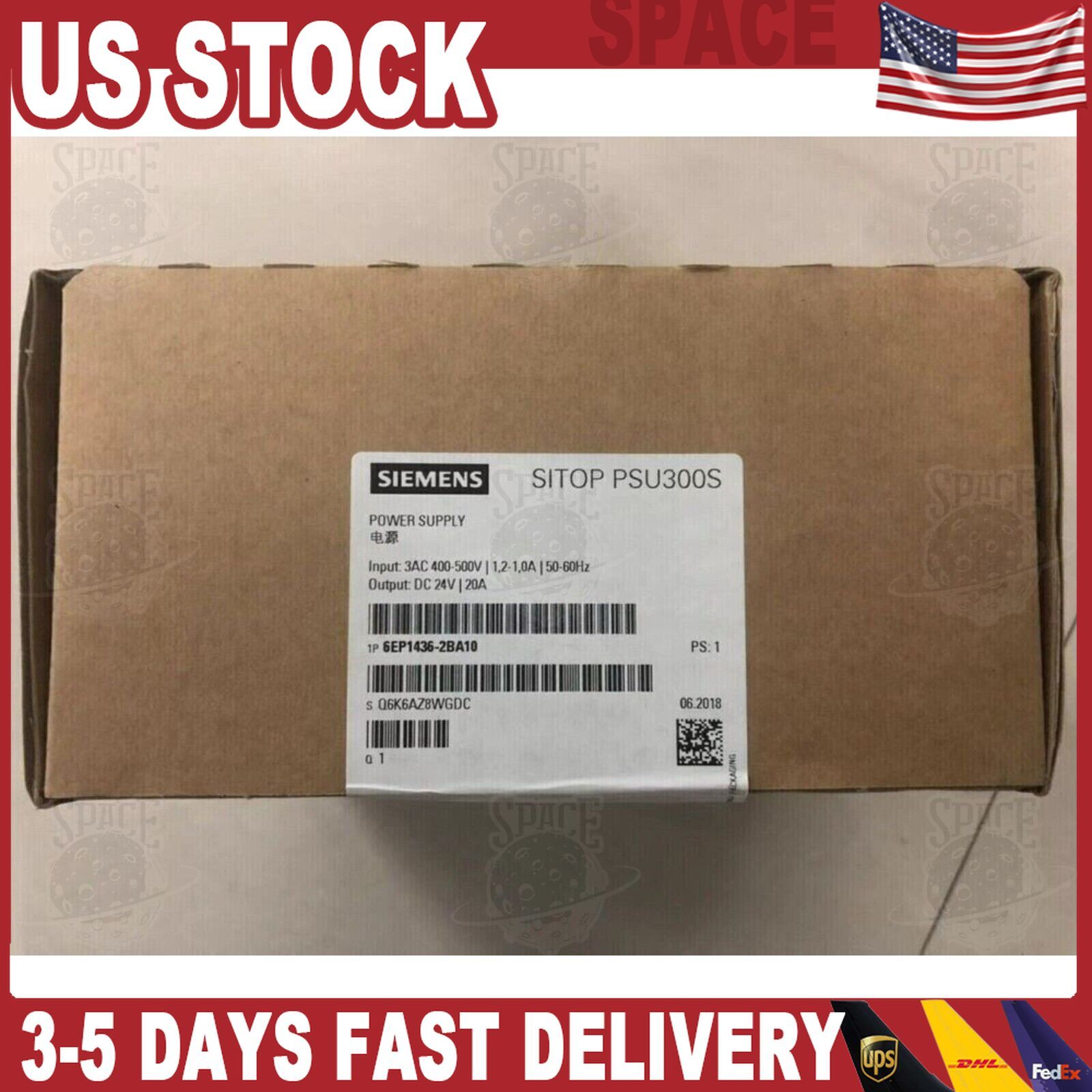 New Siemens 6EP1436-2BA10 Sitop PSU300S Power Supply 6EP14362BA10